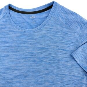 DSG T-Shirt Mens Large Blue Excellent Space Dye Performance Athletic RN104141